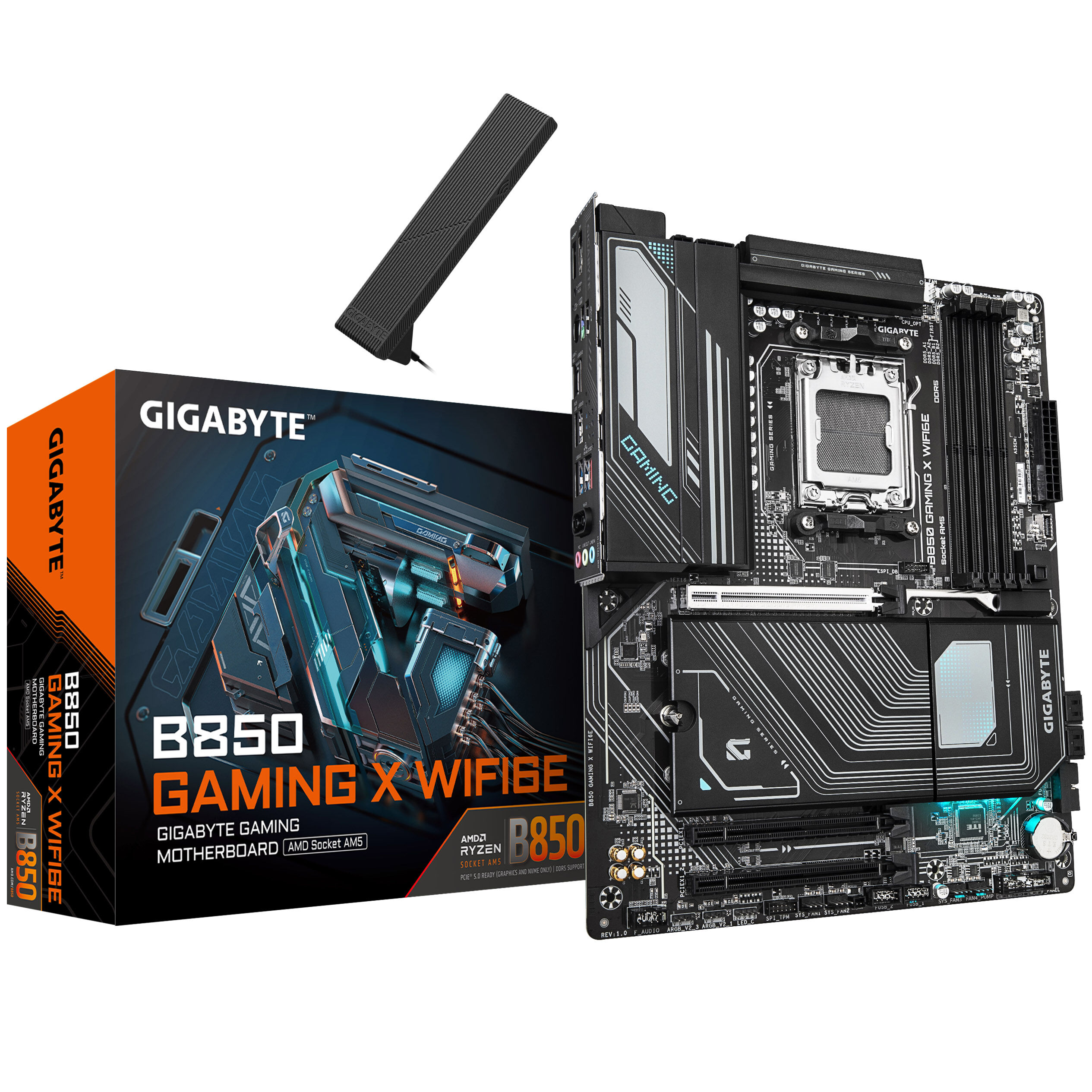 Gigabyte B850 Gaming X WiFi6E motherboard, socket AM5 (LGA 1718), AMD B850, ATX, DDR5