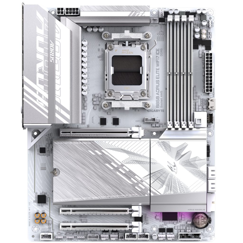 Gigabyte B850 Aorus Elite WiFi 7 ICE motherboard, socket AM5 (LGA 1718), AMD B850, ATX, DDR5 : image 3