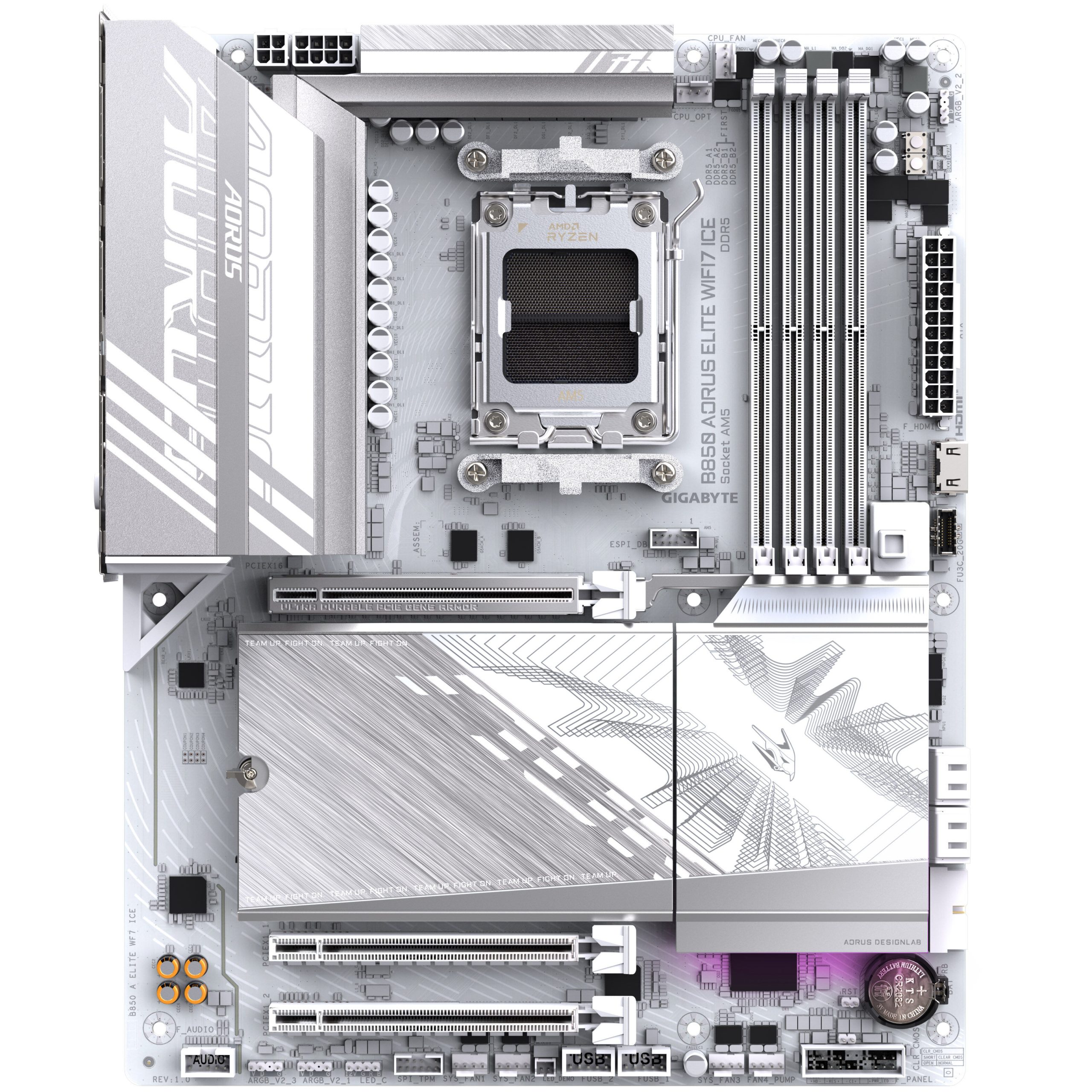 Gigabyte B850 Aorus Elite WiFi 7 ICE motherboard, socket AM5 (LGA 1718), AMD B850, ATX, DDR5 : image 3