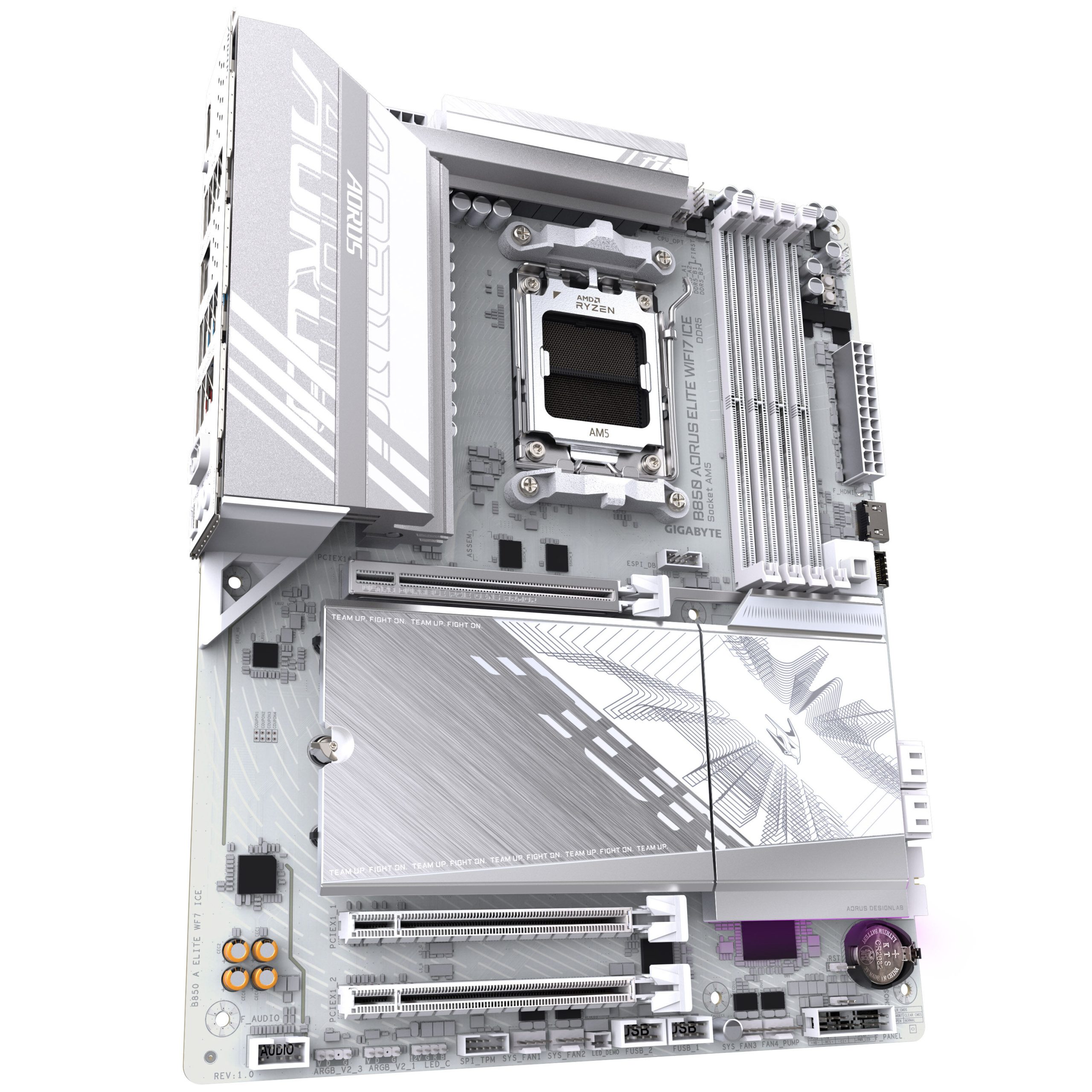 Gigabyte B850 Aorus Elite WiFi 7 ICE motherboard, socket AM5 (LGA 1718), AMD B850, ATX, DDR5 : image 2