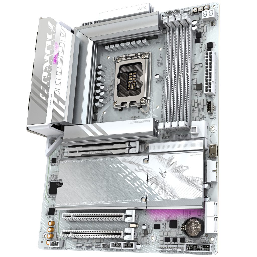 Gigabyte B860 Aorus Elite WiFi7 ICE motherboard, socket LGA 1851, Intel B860, ATX, DDR5