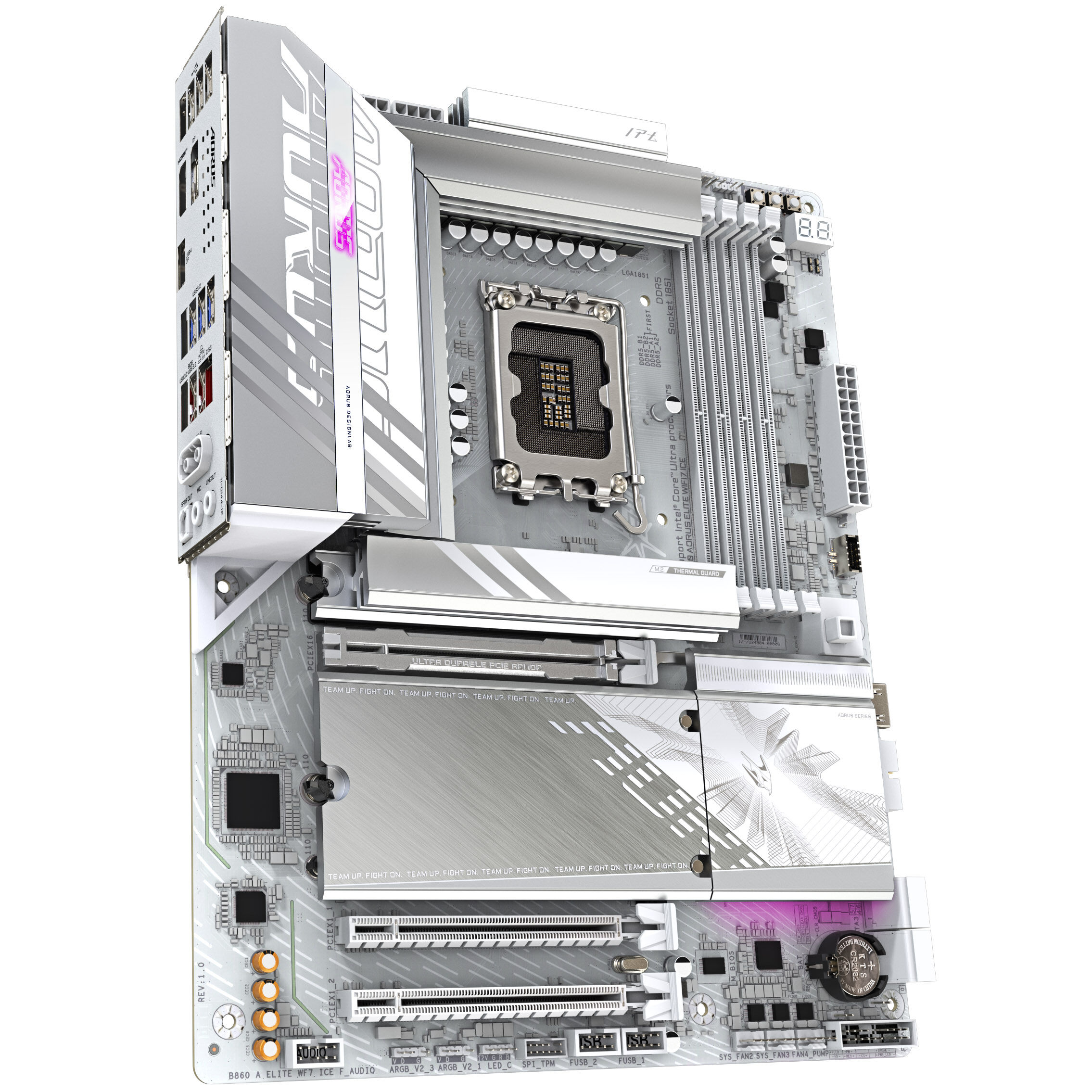 Gigabyte B860 Aorus Elite WiFi7 ICE motherboard, socket LGA 1851, Intel B860, ATX, DDR5