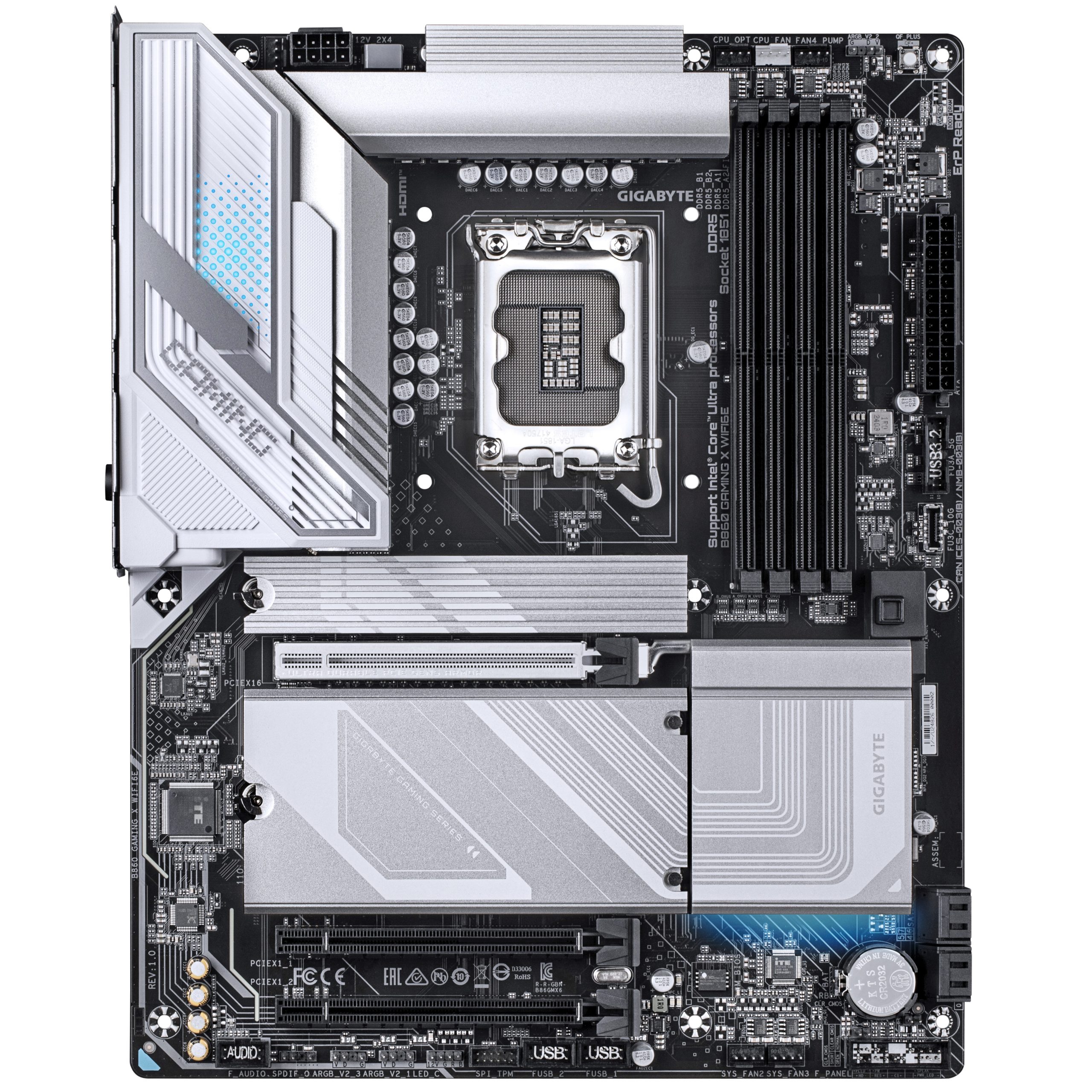 Gigabyte B860 Gaming X WiFi6E motherboard, socket LGA 1851, Intel B860, ATX, DDR5