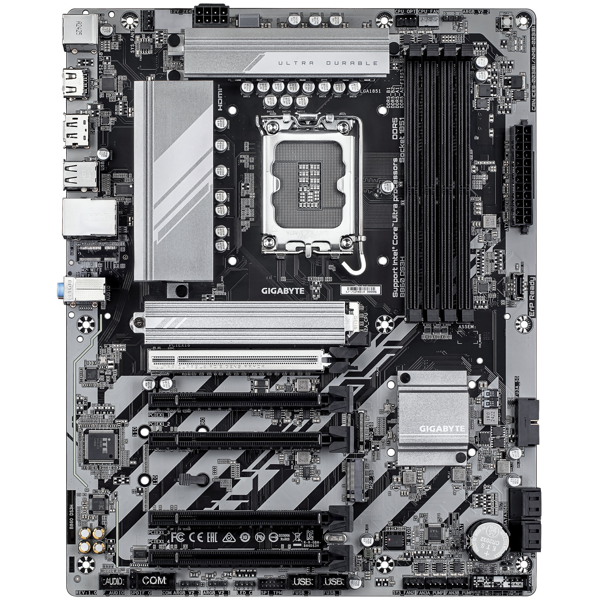 Gigabyte B860 DS3H motherboard, socket LGA 1851, Intel B860, ATX, DDR5