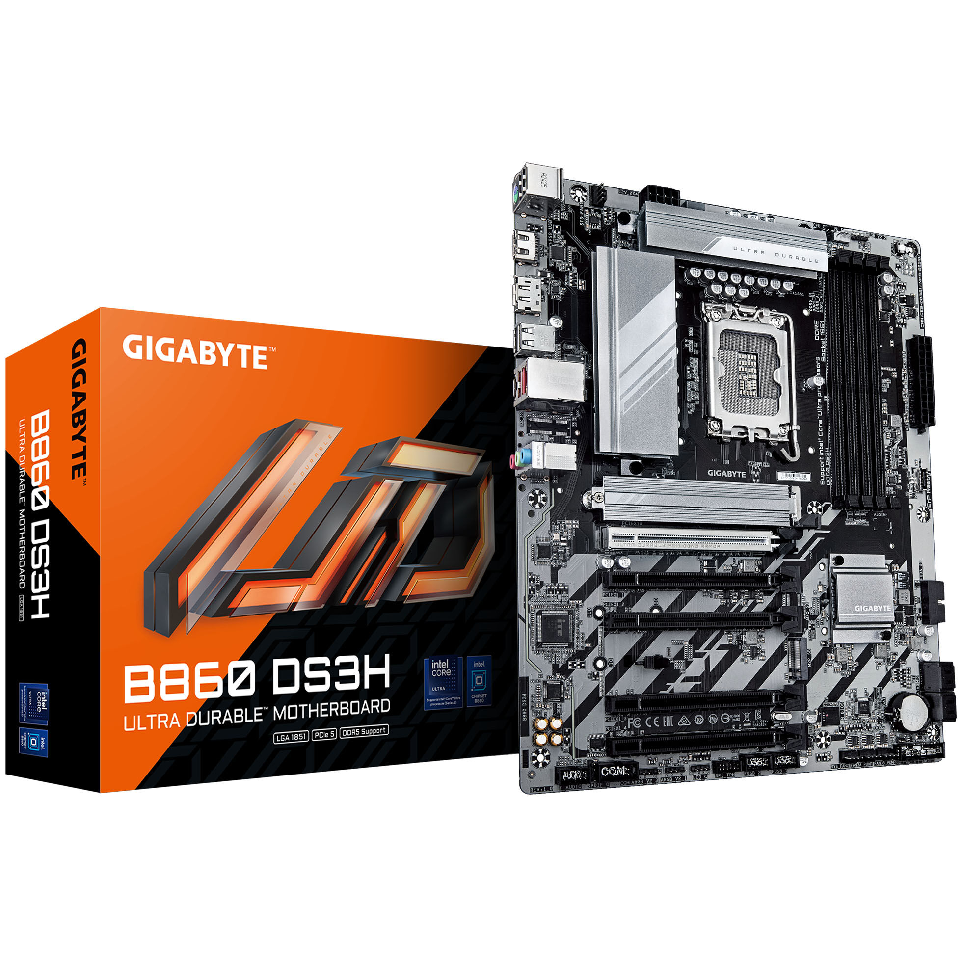 Gigabyte B860 DS3H motherboard, socket LGA 1851, Intel B860, ATX, DDR5
