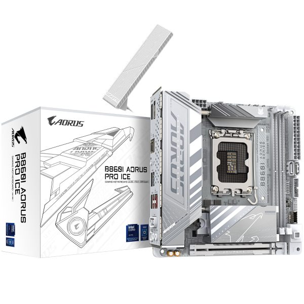Gigabyte B860I Aorus Pro ICE motherboard, socket LGA 1851, Intel B860, ITX, DDR5