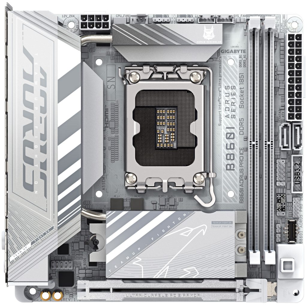 Gigabyte B860I Aorus Pro ICE motherboard, socket LGA 1851, Intel B860, ITX, DDR5