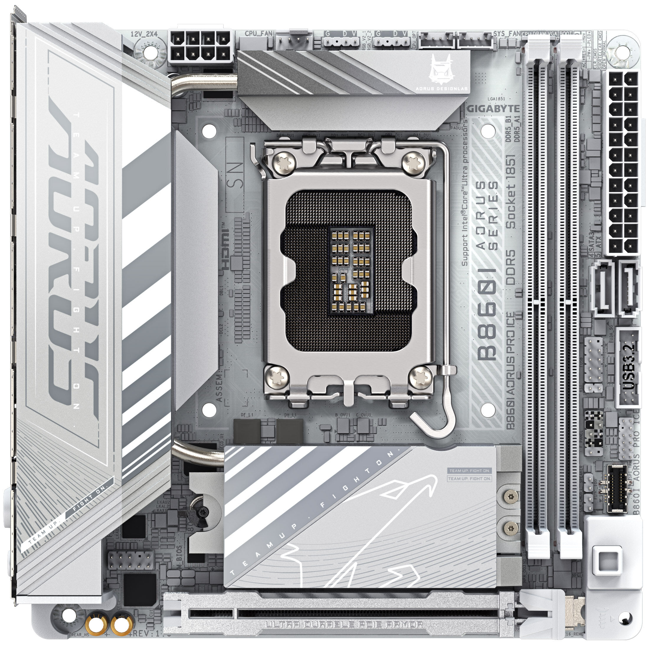 Gigabyte B860I Aorus Pro ICE motherboard, socket LGA 1851, Intel B860, ITX, DDR5