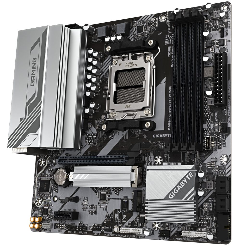 Gigabyte B650M Gaming Plus WiFi motherboard, Socket AM5, AMD B650, Micro-ATX, DDR5