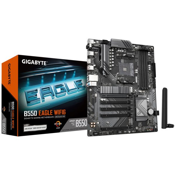 Gigabyte B550 Eagle WiFi6 motherboard, socket AM4, AMD B550, ATX, DDR4