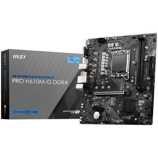 MSI PRO H610M-G, Socket LGA 1700, Intel H610M, Micro-ATX – DDR4