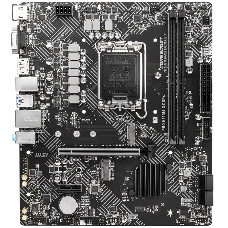 MSI PRO H610M-G, Socket LGA 1700, Intel H610M, Micro-ATX - DDR4