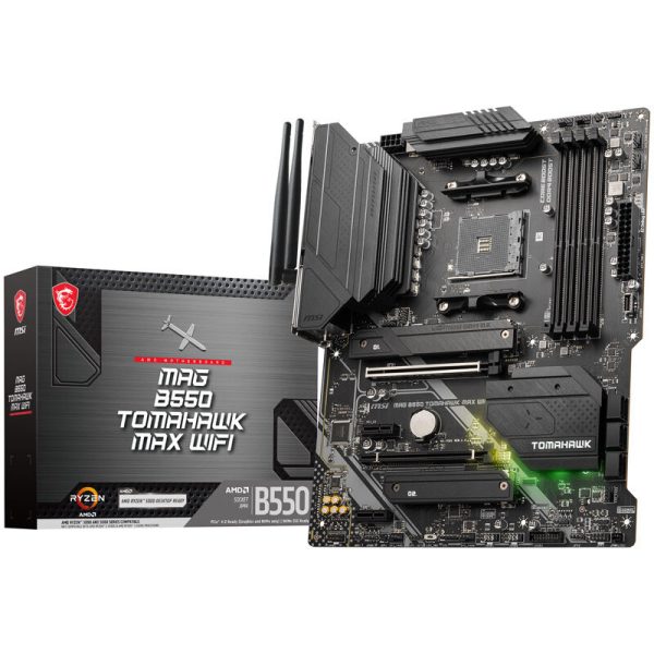 MSI MAG B550 Tomahawk Max WiFi, Socket AM4, AMD B550, ATX – DDR4