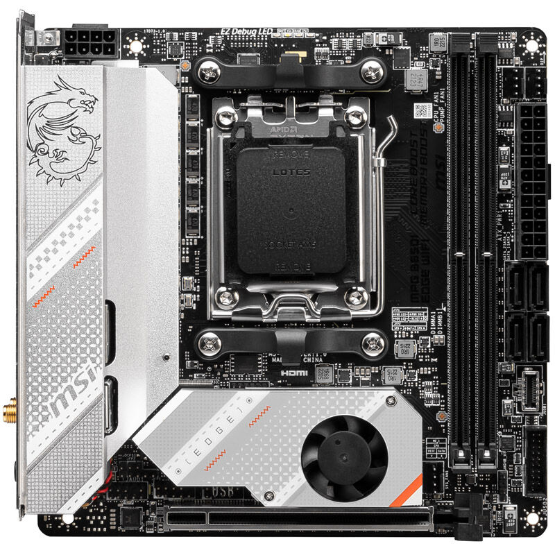 MSI MPG B650I Edge WiFi, Socket AM5, AMD B650l, Mini-ITX - DDR5