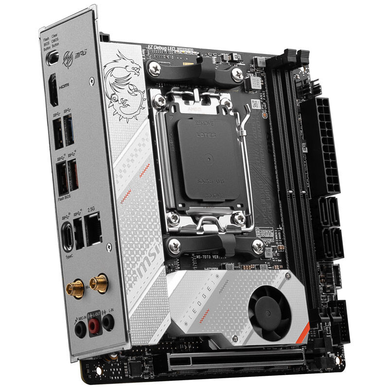 MSI MPG B650I Edge WiFi, Socket AM5, AMD B650l, Mini-ITX - DDR5