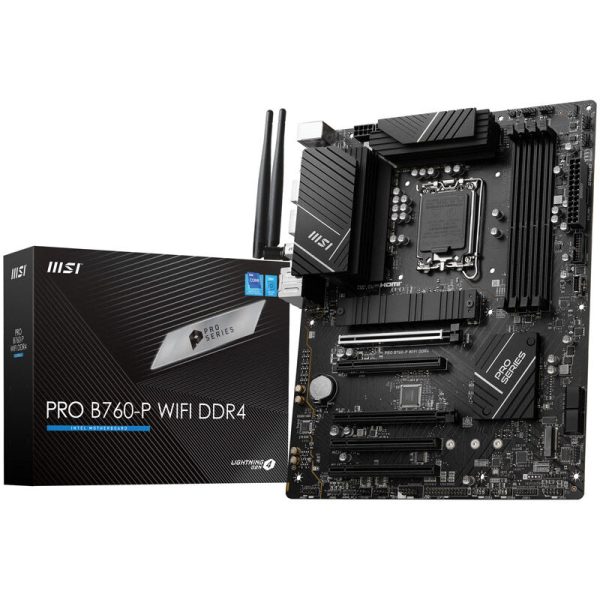 MSI Pro B760-P WiFi, Socket LGA 1700, Intel B760, ATX -DDR4