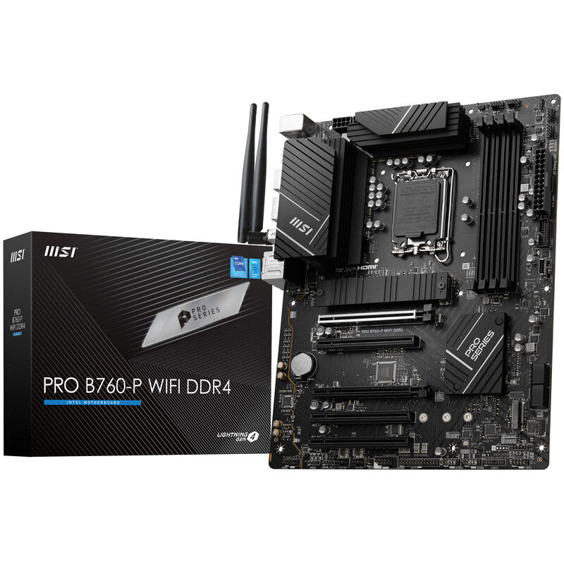 MSI Pro B760-P WiFi, Socket LGA 1700, Intel B760, ATX -DDR4 : image 1