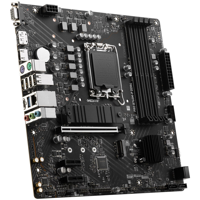 MSI Pro B760M-P, Socket LGA 1700, Intel B760M, Micro-ATX - DDR4