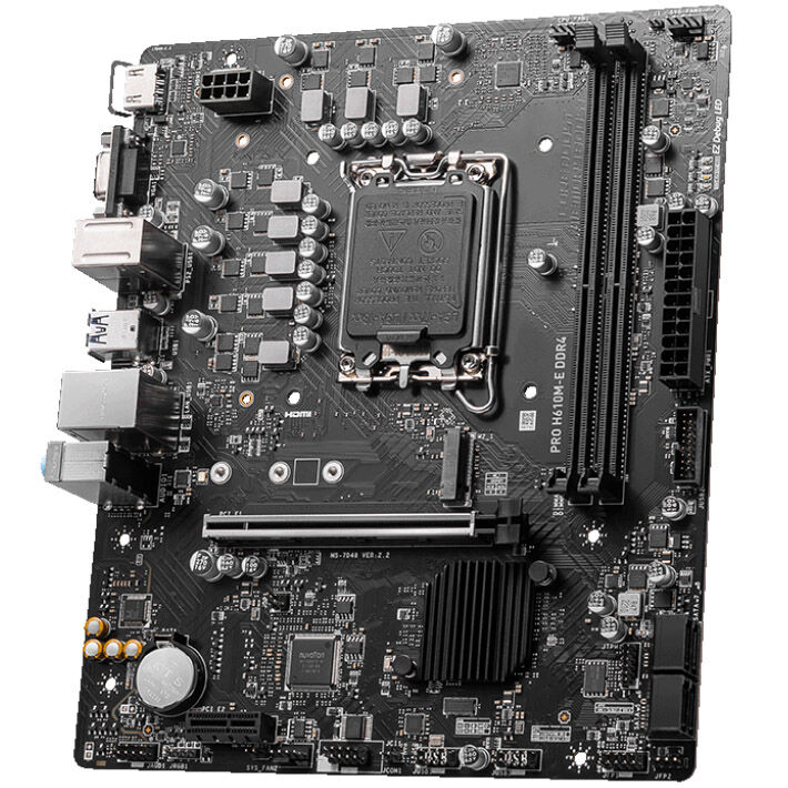 MSI Pro H610M-E DDR4, Socket LGA 1700, Intel H610, Micro-ATX - DDR4