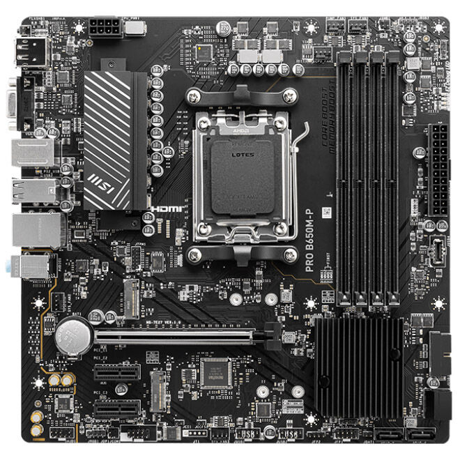 MSI Pro B650M-P, Socket AM5, AMD B650M, Micro-ATX - DDR5