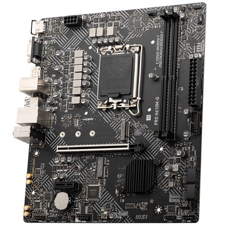 MSI Pro H610M-G, Socket LGA 1700, Intel H610M, Micro-ATX - DDR5