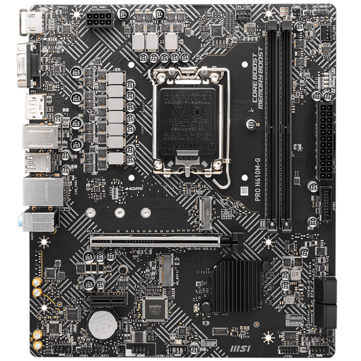 MSI Pro H610M-G, Socket LGA 1700, Intel H610M, Micro-ATX - DDR5