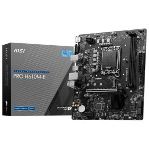 MSI Pro H610M-E, Socket LGA 1700, Intel H610M, Micro-ATX - DDR5