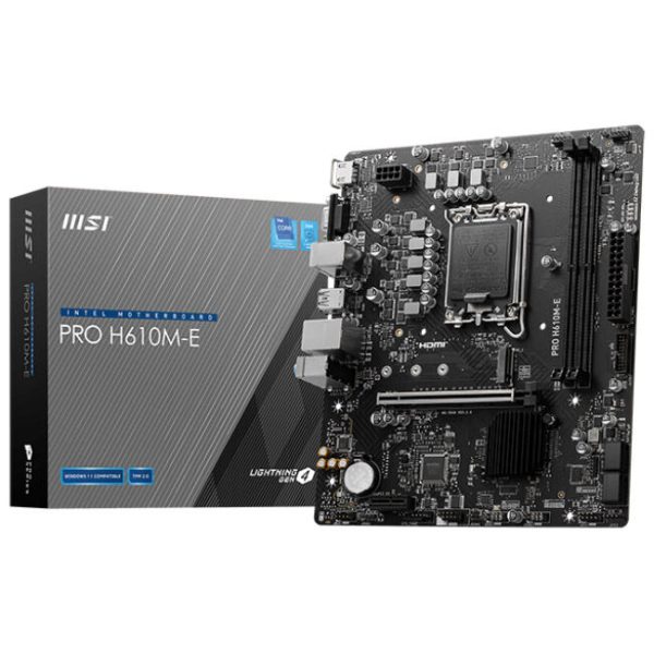 MSI Pro H610M-E, Socket LGA 1700, Intel H610M, Micro-ATX – DDR5