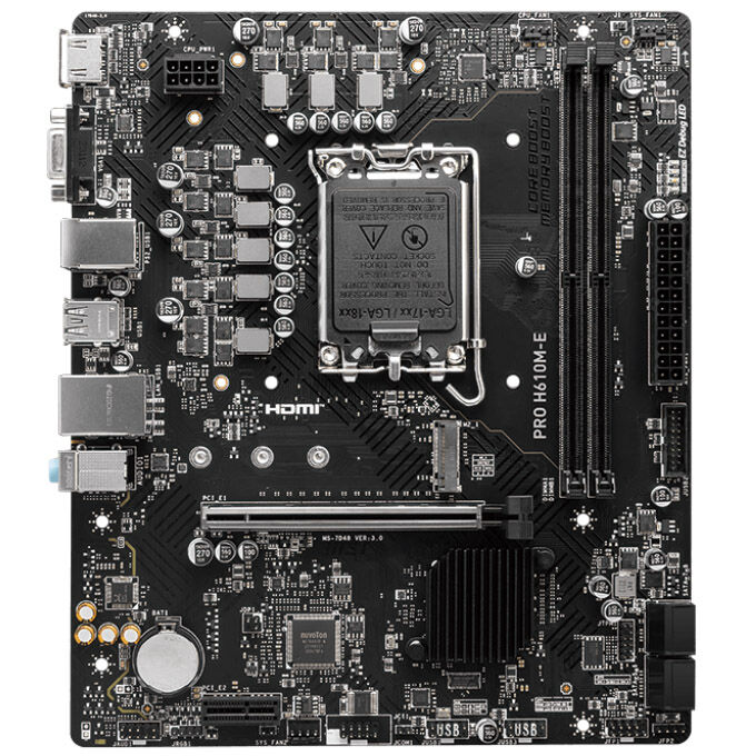 MSI Pro H610M-E, Socket LGA 1700, Intel H610M, Micro-ATX - DDR5