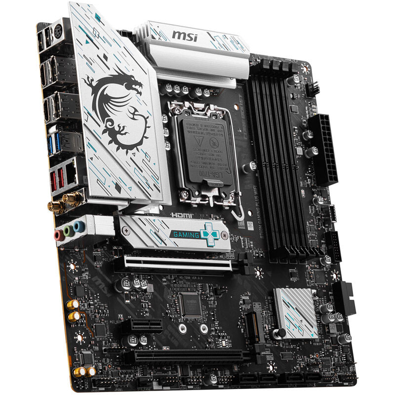MSI B760M Gaming Plus WiFi, Socket LGA 1700, Intel B760M, Micro-ATX - DDR5