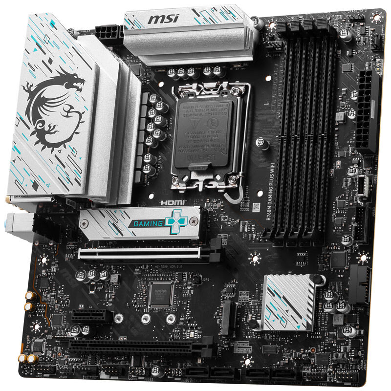 MSI B760M Gaming Plus WiFi, Socket LGA 1700, Intel B760M, Micro-ATX - DDR5