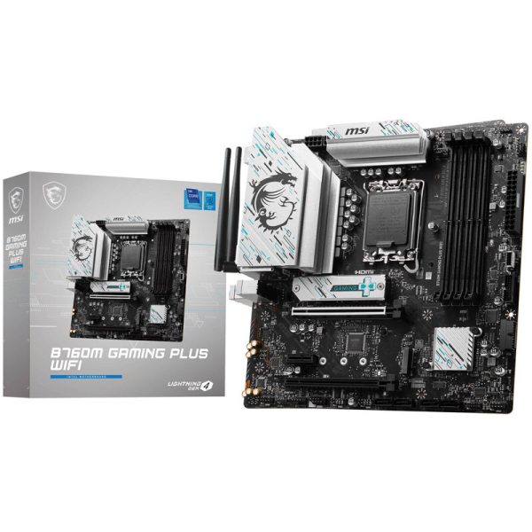 MSI B760M Gaming Plus WiFi, Socket LGA 1700, Intel B760M, Micro-ATX – DDR5