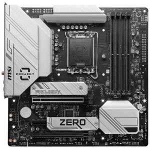 MSI Pro B760M Project Zero, Socket LGA 1700, Intel B760M, Micro-ATX - DDR5, Back-Connect Design