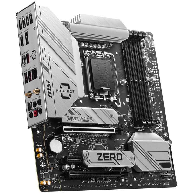 MSI Pro B760M Project Zero, Socket LGA 1700, Intel B760M, Micro-ATX - DDR5, Back-Connect Design