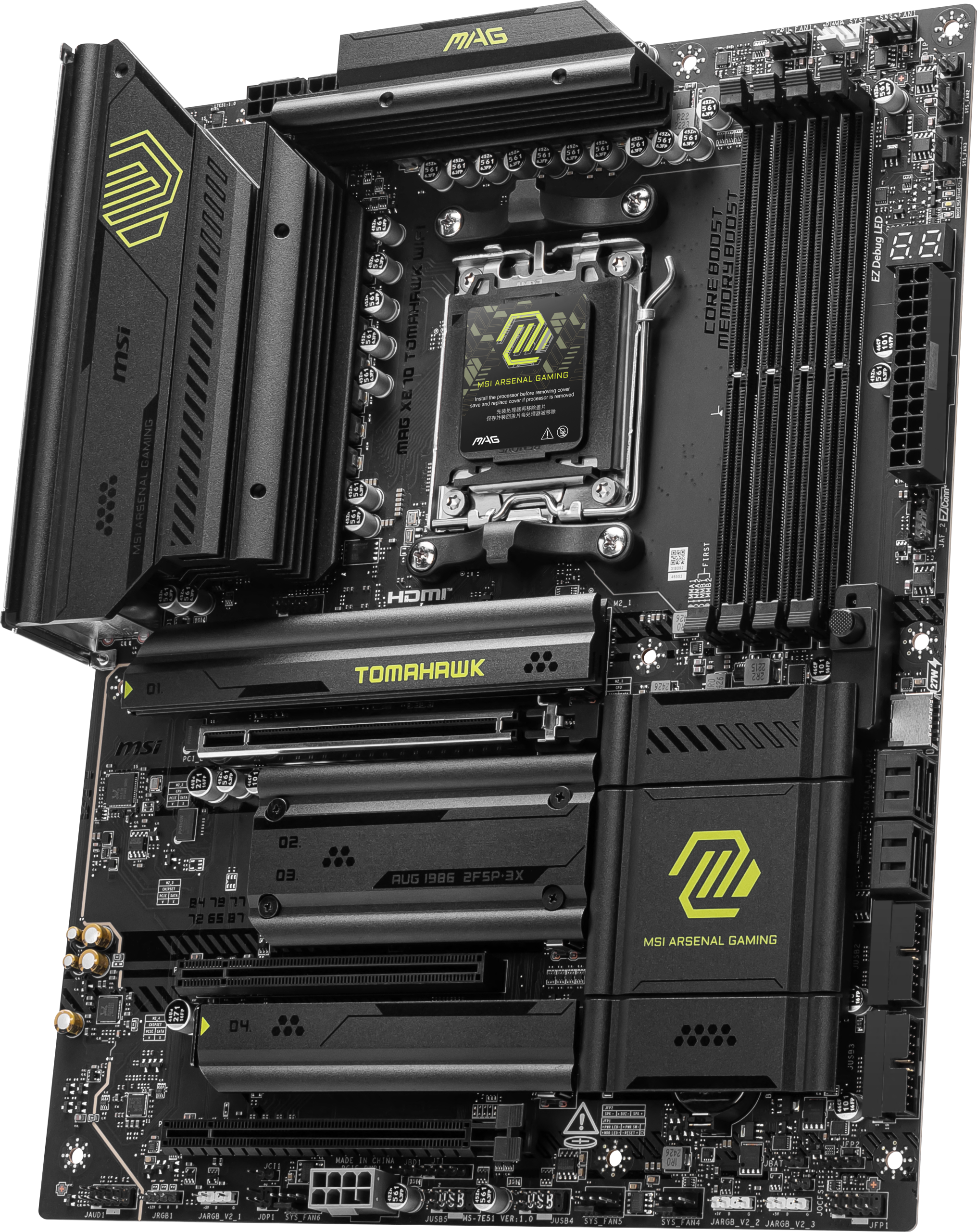 MSI MAG X870 Tomahawk WiFi motherboard, socket AM5, AMD X870, ATX, DDR5