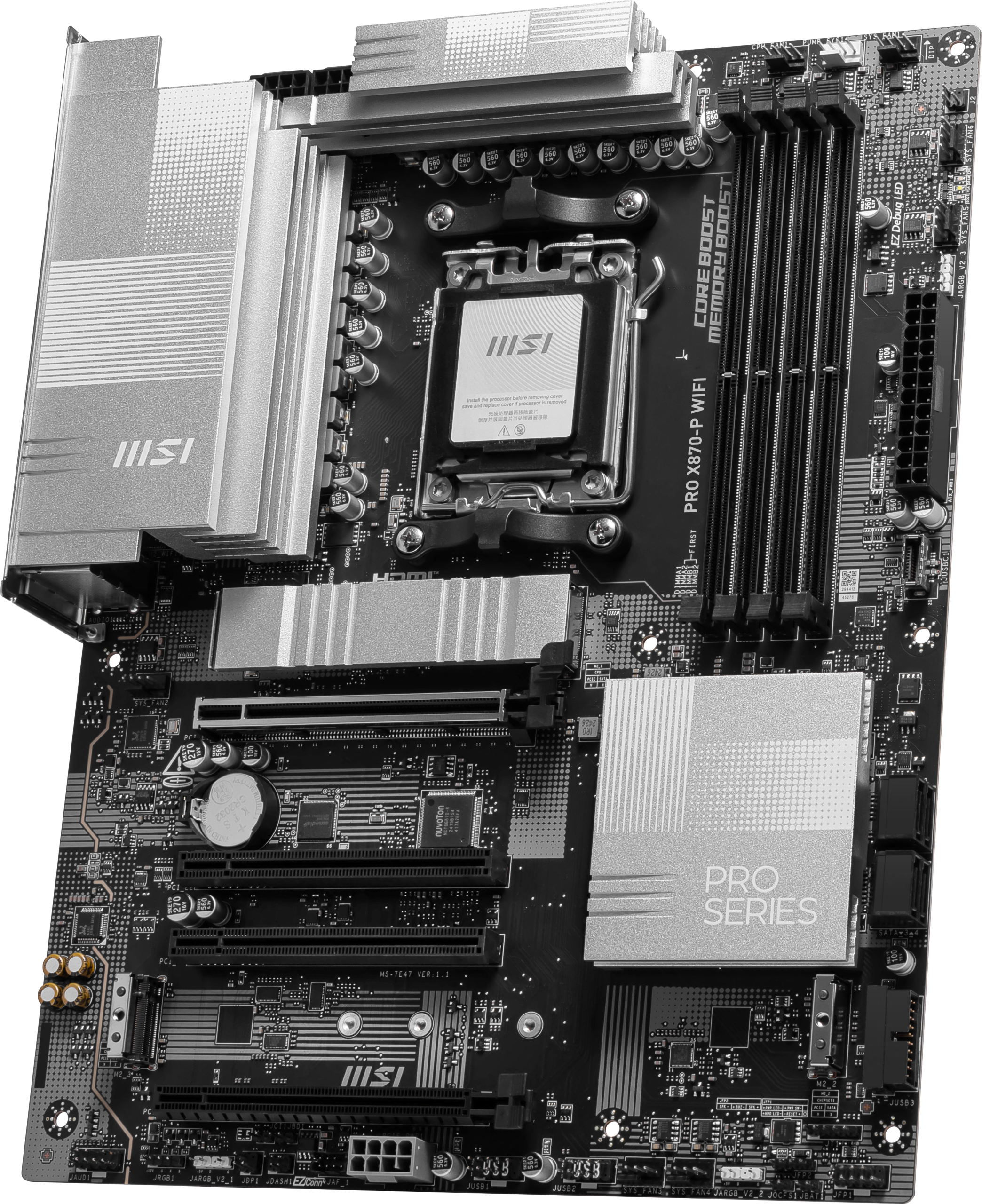 MSI Pro X870-P WiFi motherboard, socket AM5, AMD X870, ATX, DDR5 : image 3
