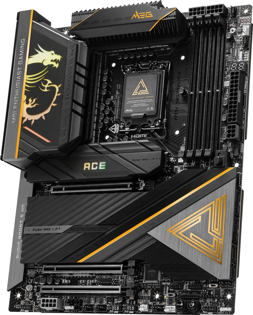 MSI MEG Z890 ACE motherboard, socket LGA 1851, Intel Z890, ATX, DDR5