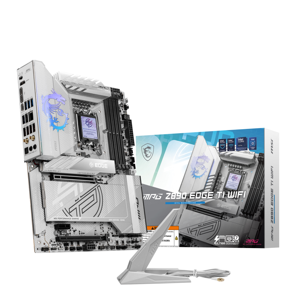 MSI MPG Z890 Edge TI WIFI motherboard, socket LGA 1851, Intel Z890, ATX, DDR5
