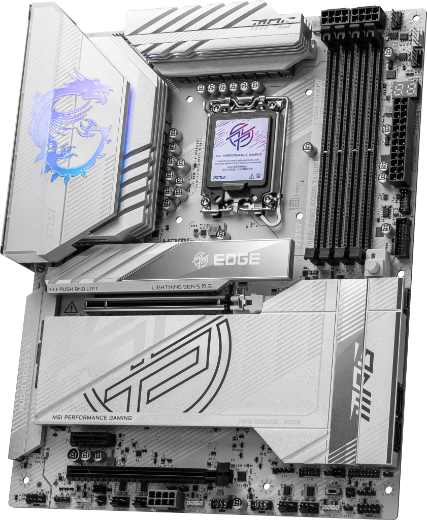 MSI MPG Z890 Edge TI WIFI motherboard, socket LGA 1851, Intel Z890, ATX, DDR5