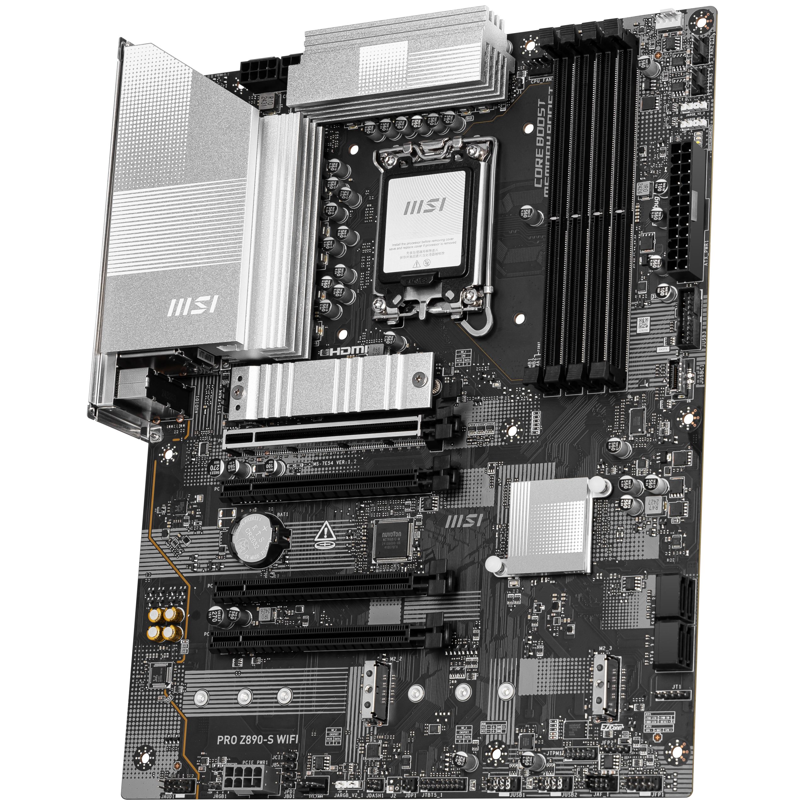 MSI PRO Z890-S WIFI motherboard, Socket 1851, Intel Z890, ATX, DDR5