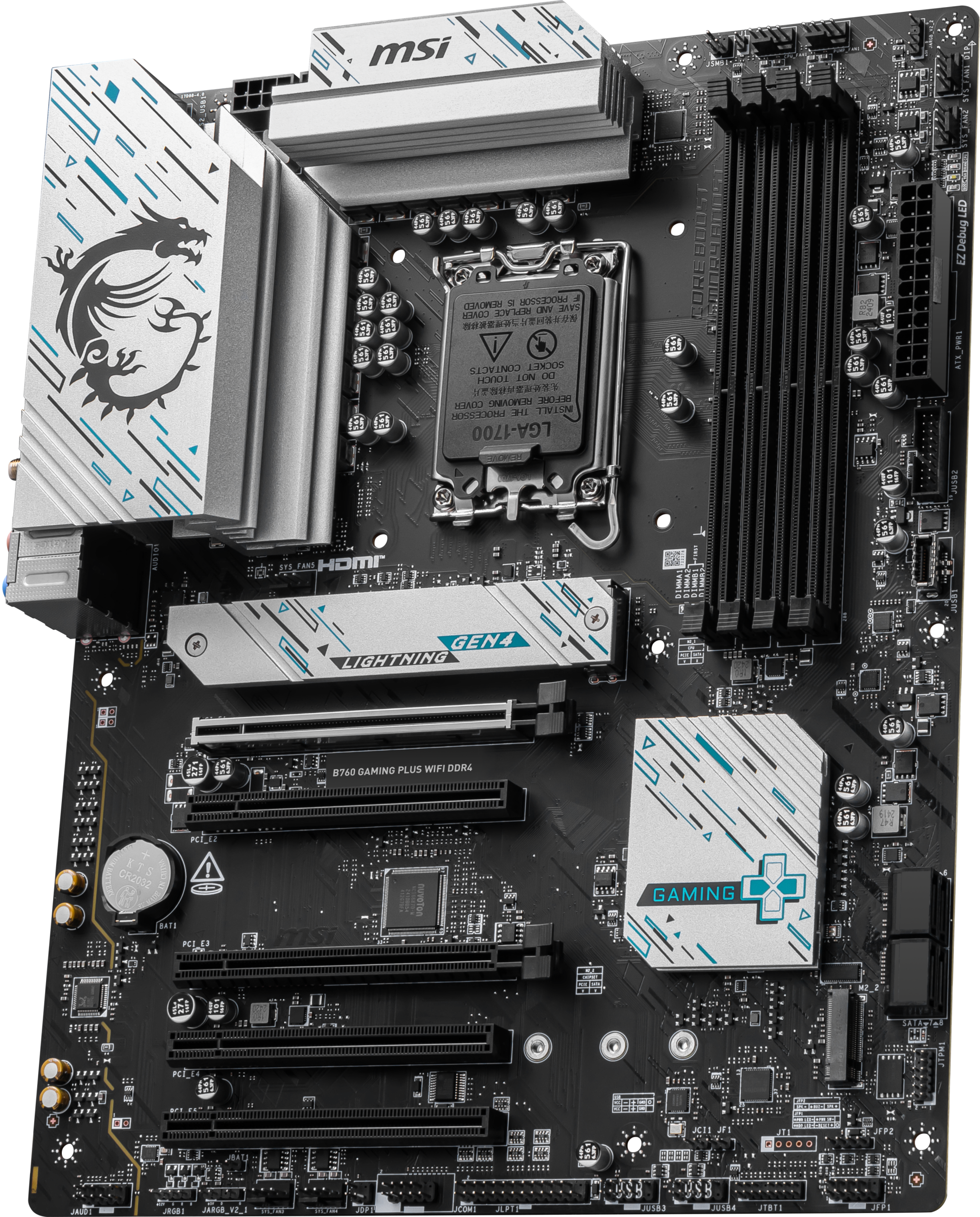 MSI B760 Gaming Plus WiFi, Intel B760 motherboard - Socket 1700, DDR4
