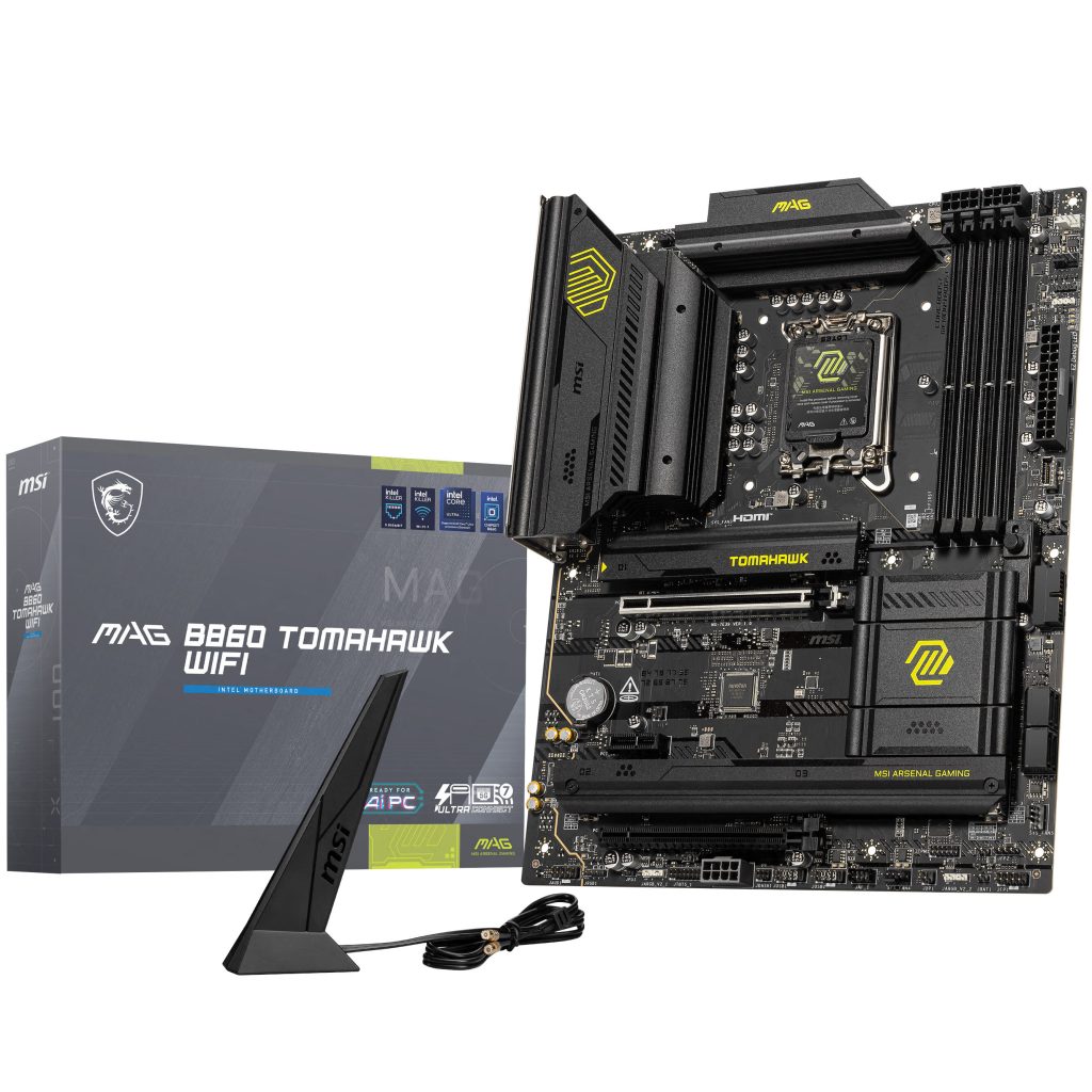MSI MAG B860 Tomahawk WiFi motherboard, socket LGA 1851, Intel B860, ATX, DDR5