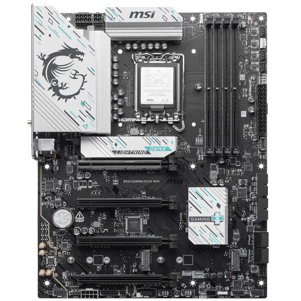 MSI B860 Gaming Plus WiFi motherboard, socket LGA 1851, Intel B860, ATX, DDR5