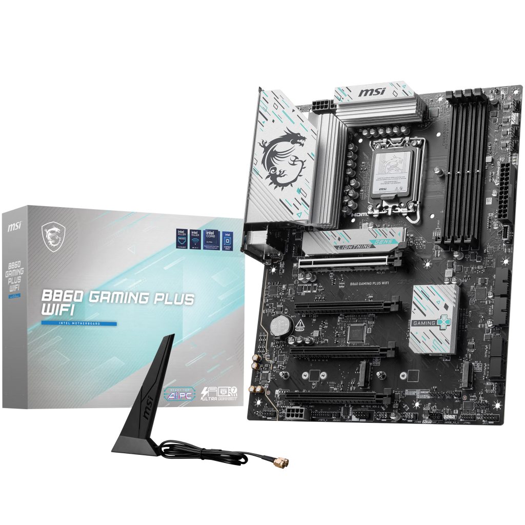 MSI B860 Gaming Plus WiFi motherboard, socket LGA 1851, Intel B860, ATX, DDR5
