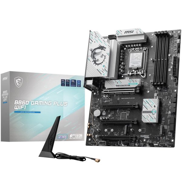 MSI B860 Gaming Plus WiFi motherboard, socket LGA 1851, Intel B860, ATX, DDR5