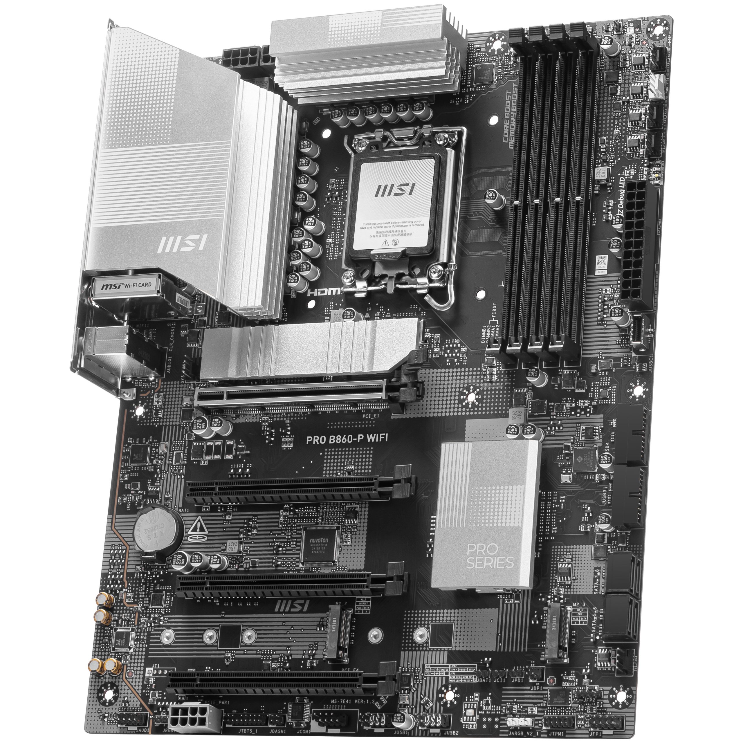 MSI PRO B860-P WiFi motherboard, socket LGA 1851, Intel B860, ATX, DDR5