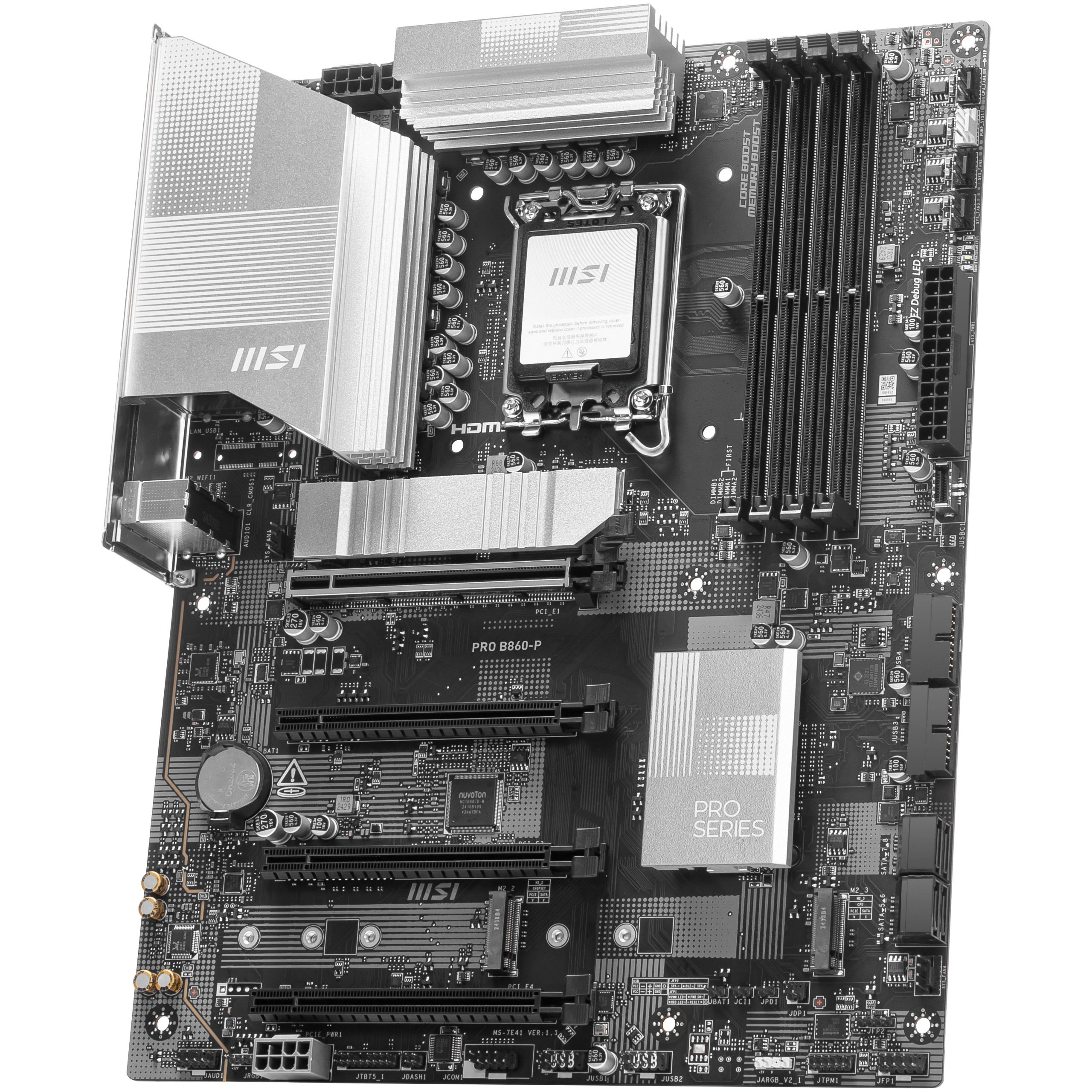 MSI PRO B860-P motherboard, socket LGA 1851, Intel B860, ATX, DDR5