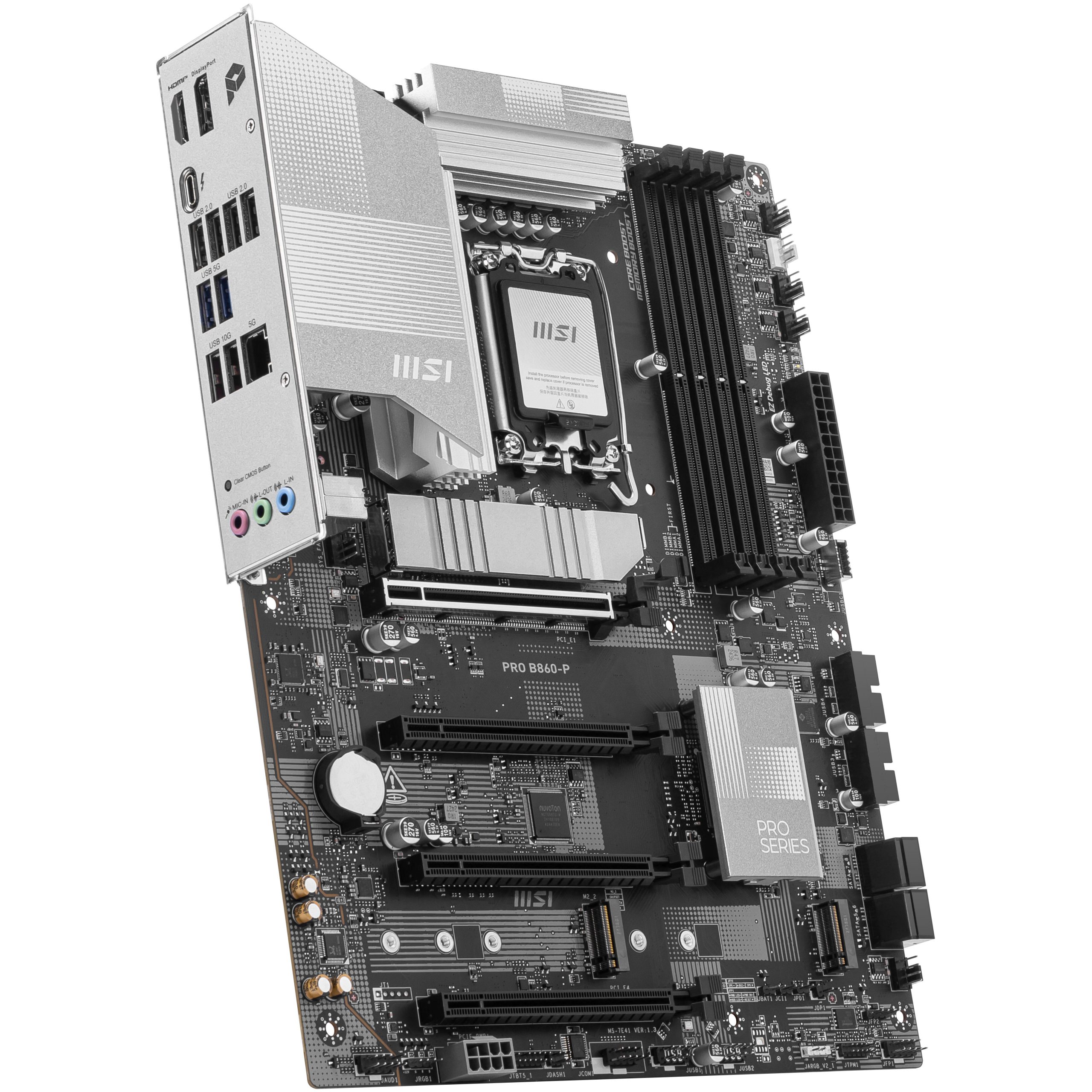 MSI PRO B860-P motherboard, socket LGA 1851, Intel B860, ATX, DDR5