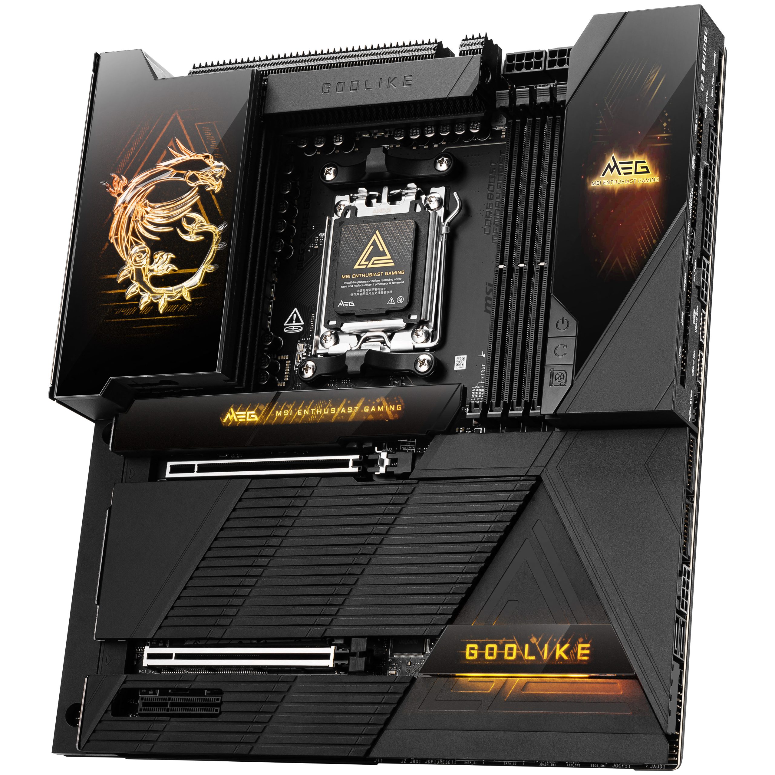 MSI MEG X870E Godlike motherboard, socket AM5, AMD X870E, E-ATX, DDR5