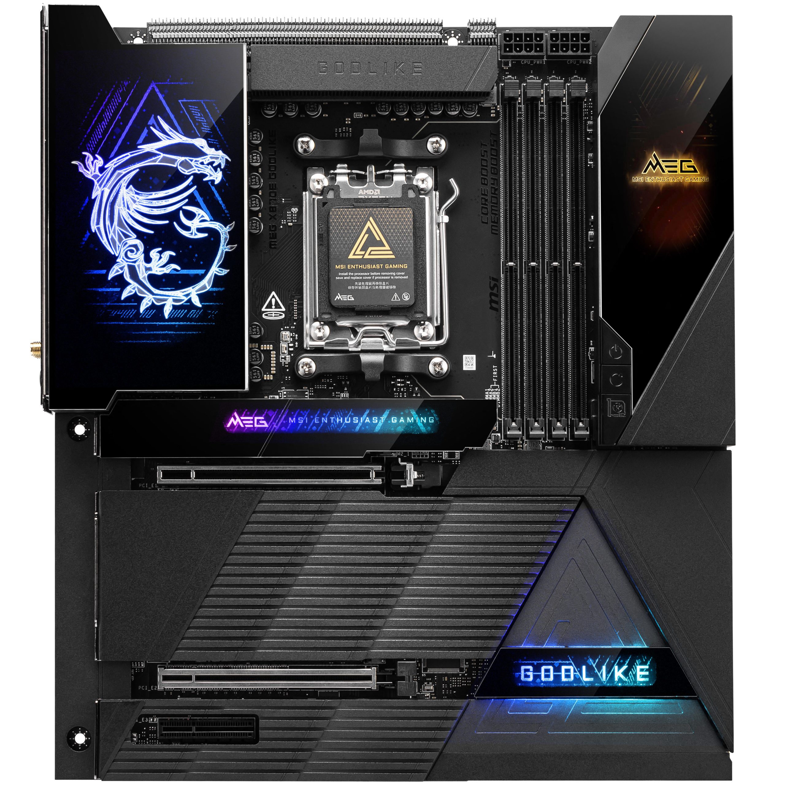 MSI MEG X870E Godlike motherboard, socket AM5, AMD X870E, E-ATX, DDR5